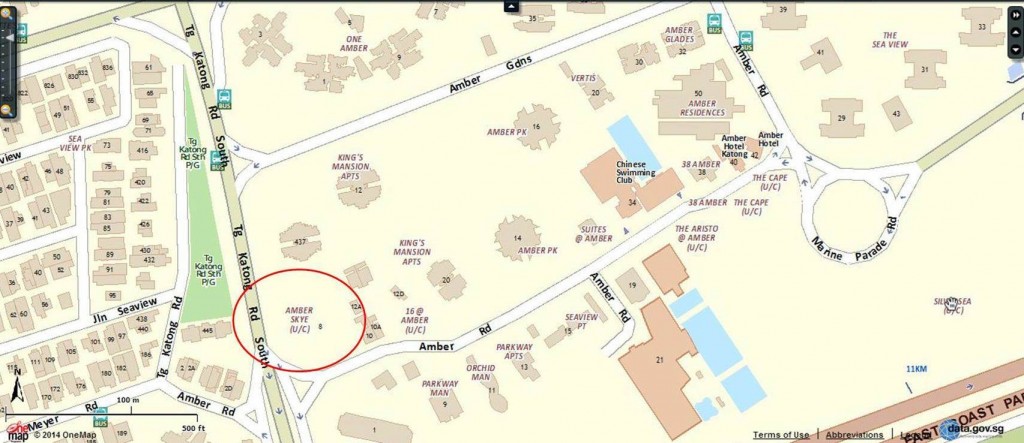 Amber Skye Condo Location